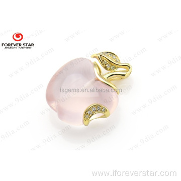 Wholesale Jewelry Rose Quartz necklace pendant